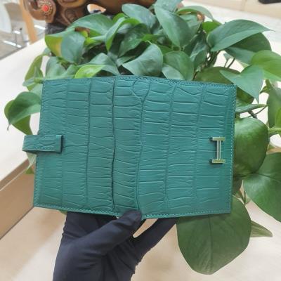 wholesale quality crocodile wallets with lambskin lining model no. 3